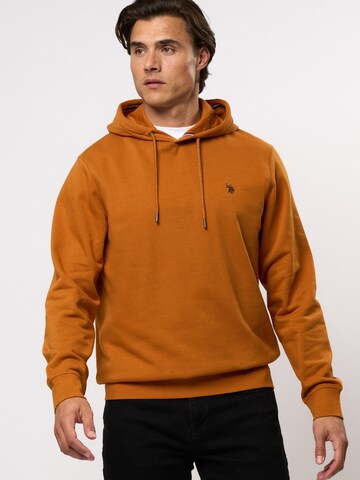U.S. POLO ASSN. Sweatshirt 'Toke' in Oranje: voorkant