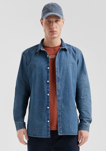 QS Regular fit Overhemd in Blauw: voorkant