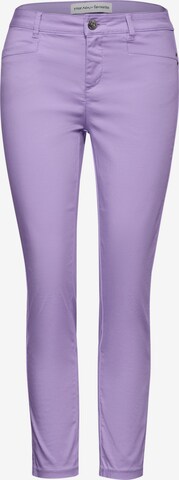 STREET ONE Chino Pants in Purple: front