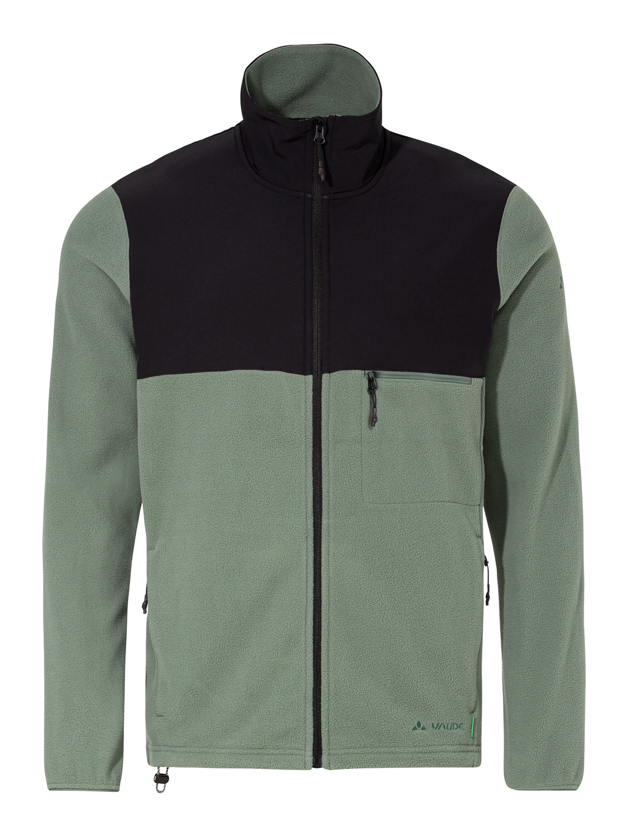 VAUDE Athletic fleece jacket 'Mineo' in Green: front