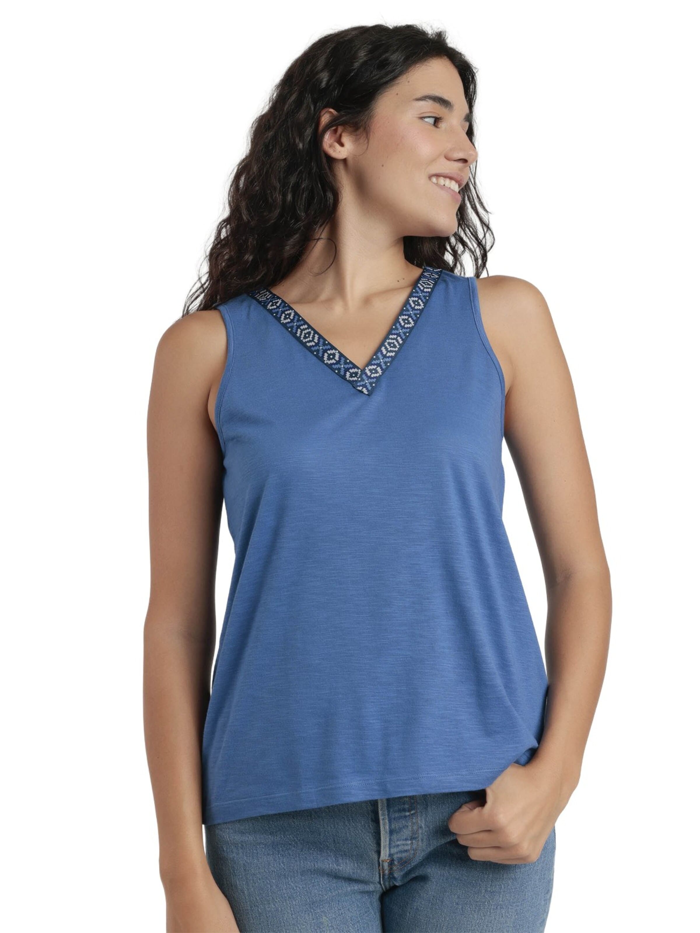 admas - Top en azul: frente