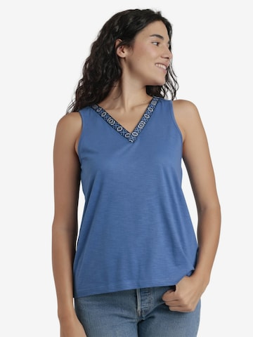 admas - Top en azul: frente