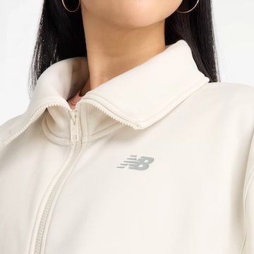new balance Athletic fleece jacket in Beige