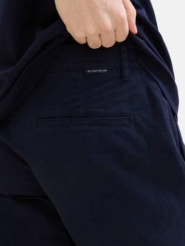 Regular Pantalon chino TOM TAILOR en bleu