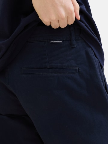 TOM TAILOR Slimfit Chino in Blauw