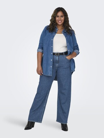 ONLY Carmakoma Wide leg Jeans 'CARHOPE' in Blauw