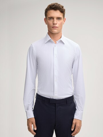 JOOP! Slim fit Button Up Shirt 'Pit' in White: front
