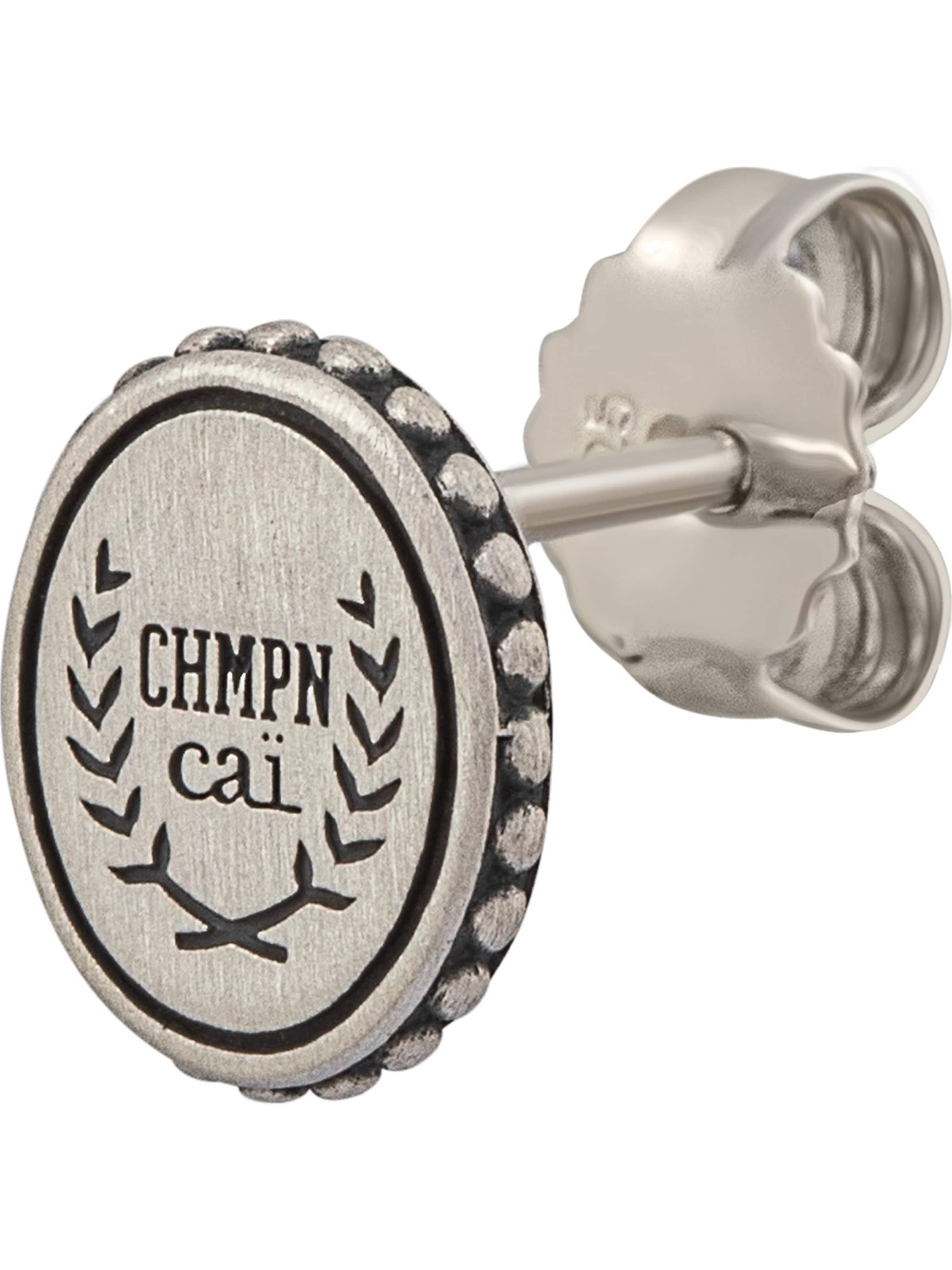 Boucles d'oreilles caï en argent : devant