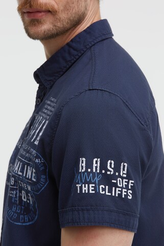 CAMP DAVID Regular fit Button Up Shirt in Blue