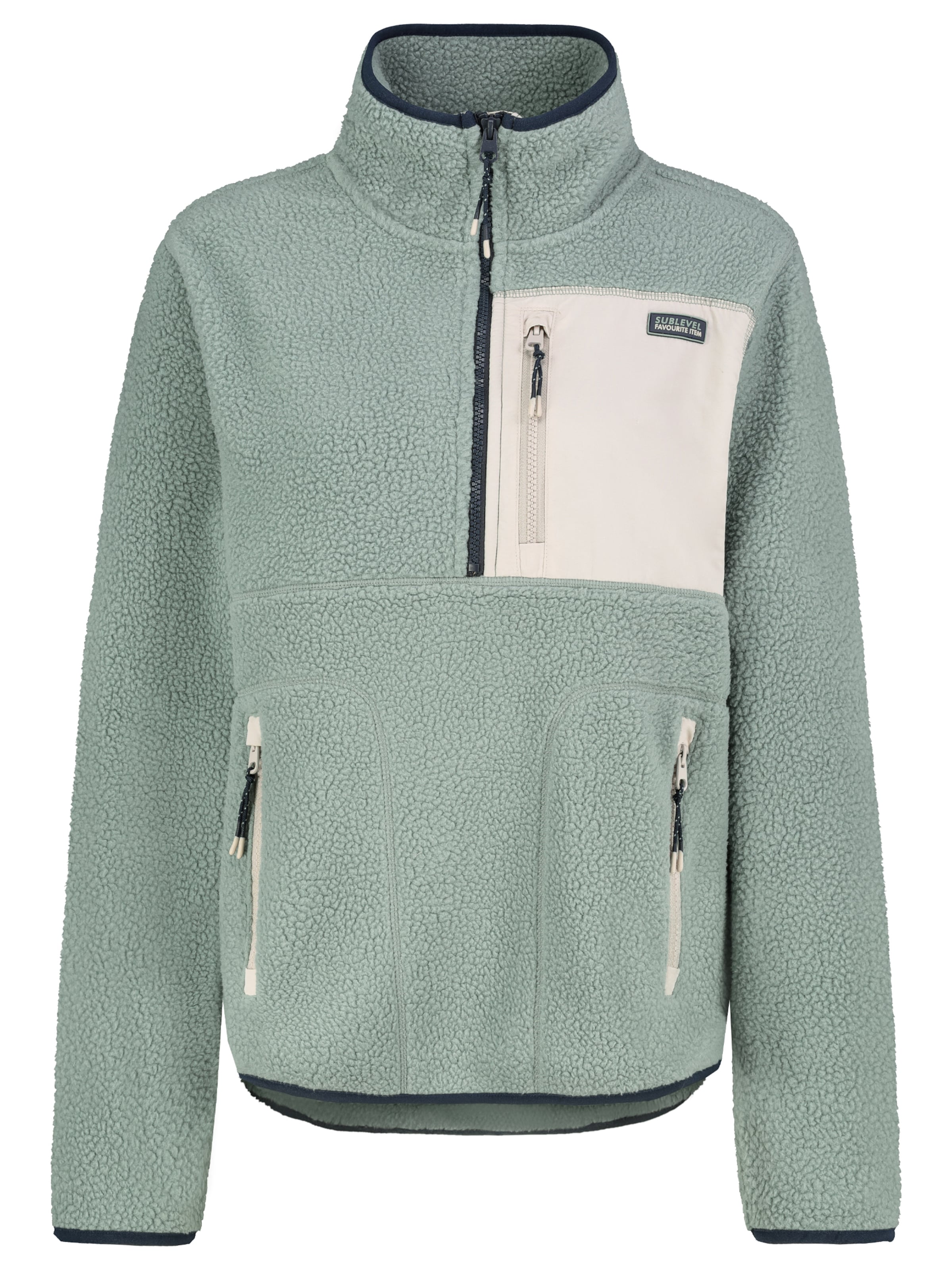 Sublevel Fleecejacke in Grün: Vorderseite