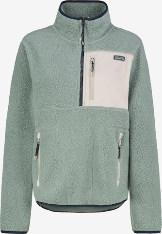 Sublevel Fleece jas in Groen: voorkant
