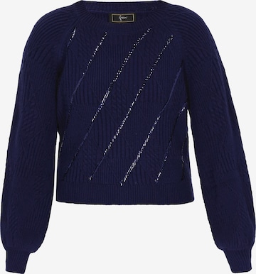 faina Sveter - Modrá: predná strana