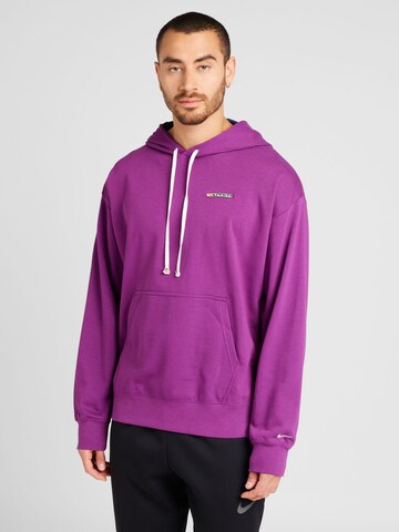 NIKE Sportsweatshirt 'TRACK CLUB' i lilla: forside