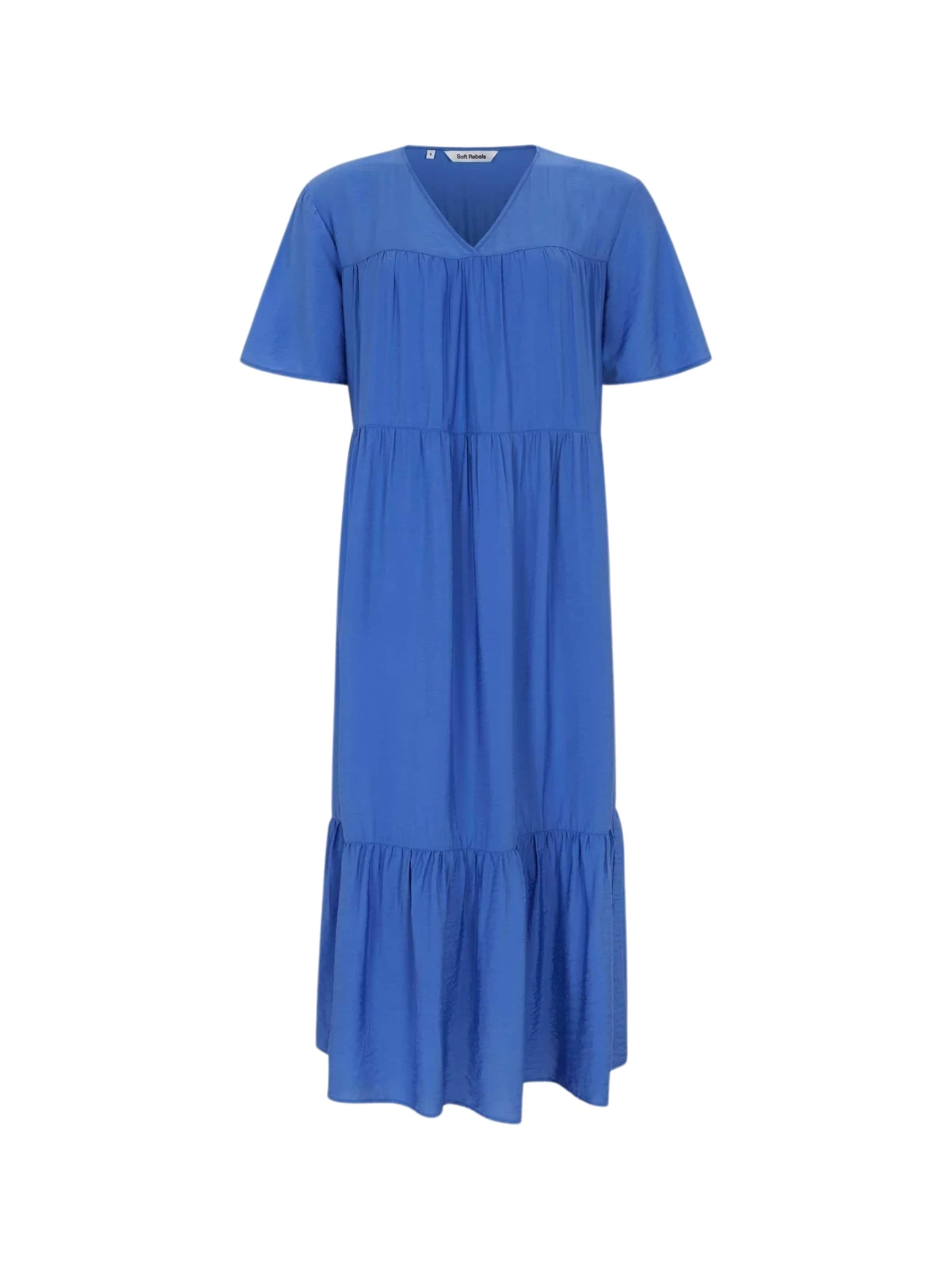 Soft Rebels Jurk 'Freja' in Blauw: voorkant