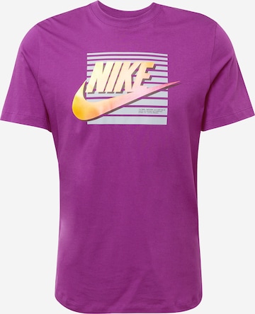Nike Sportswear T-Shirt 'FUTURA' in Lila: predná strana