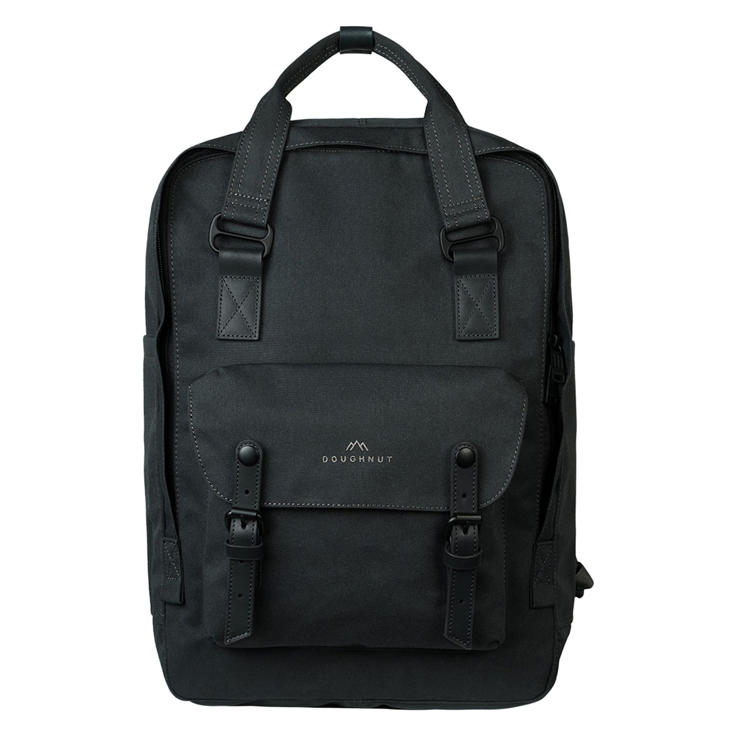 Doughnut Backpack in Black: front