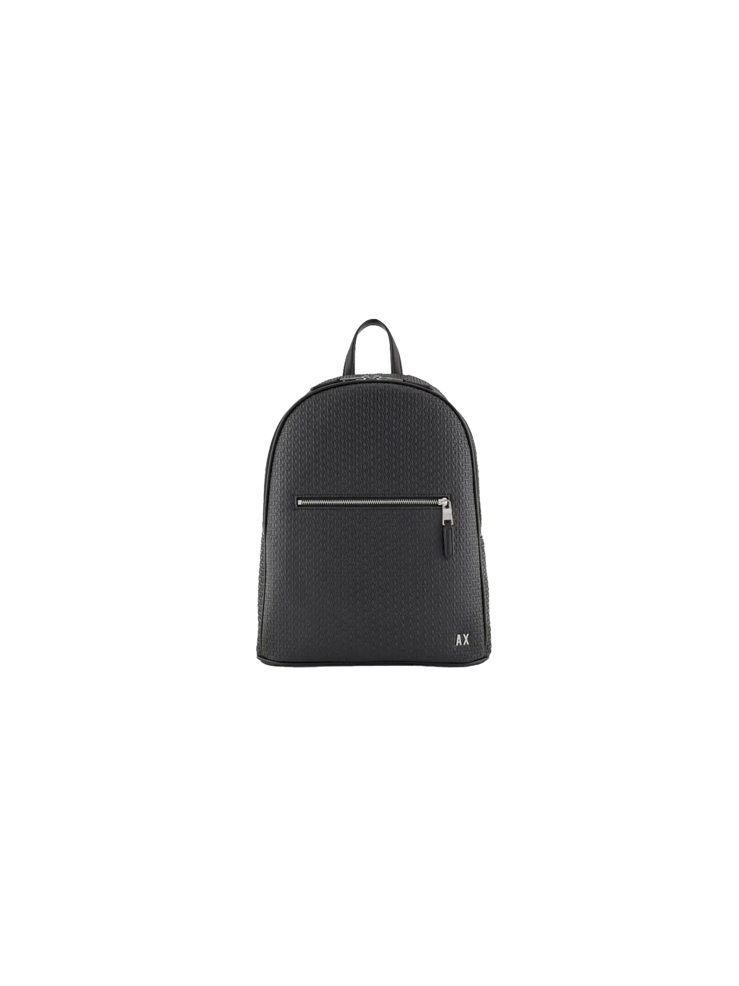 ARMANI - Bolsa para gimnasio 'tessuto spalmato' en negro: frente