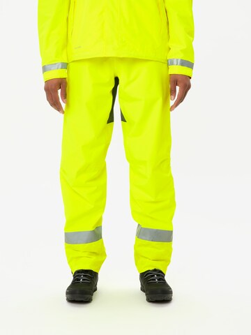 VAUDE Regular Outdoorbroek 'Luminum Rain' in Geel