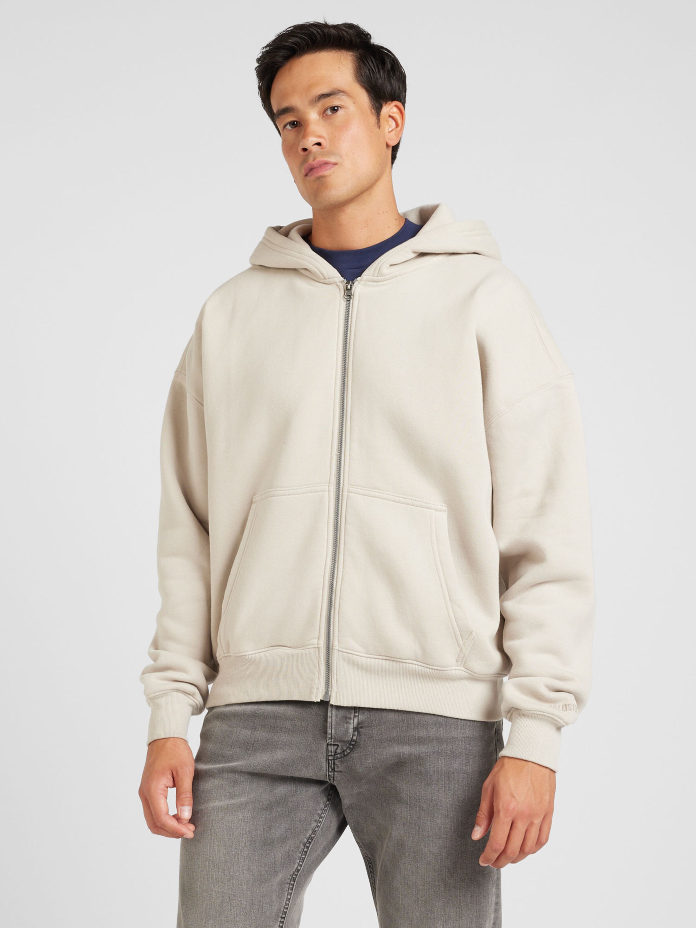Beige hollister hoodie hotsell