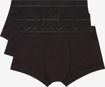 Boxers Emporio Armani en noir : devant