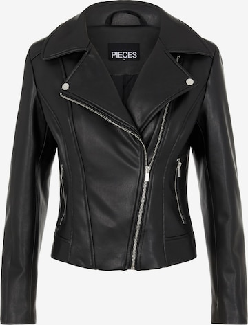 PIECES Between-Season Jacket 'Fioa' in Black: front