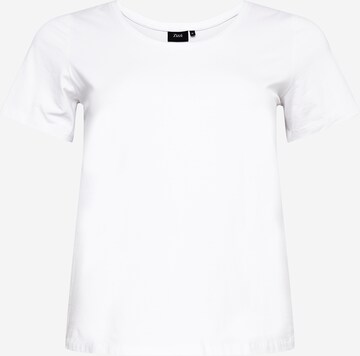 Zizzi Shirt in White: front