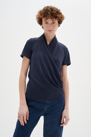 InWear Blouse 'Alano' in Blauw: voorkant