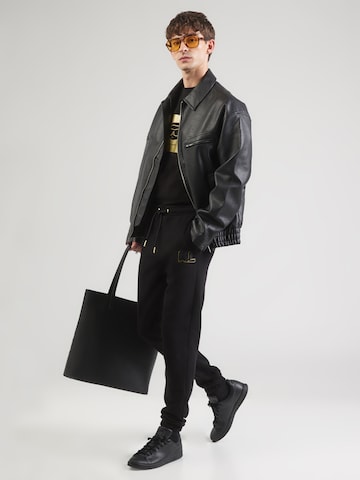 Karl Lagerfeld Tapered Hose in Schwarz