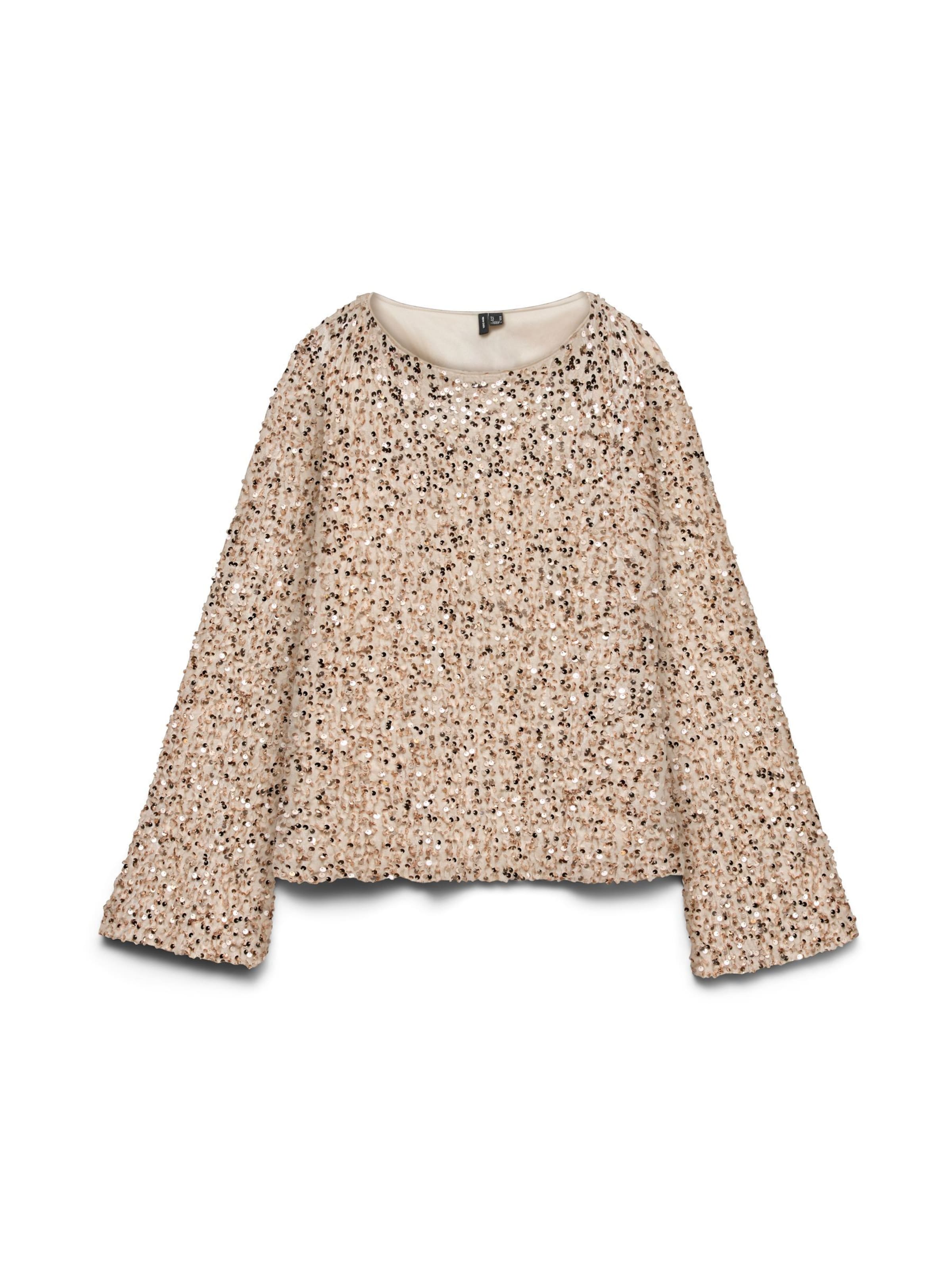 VERO MODA Blouse 'VMBella' in Beige: front