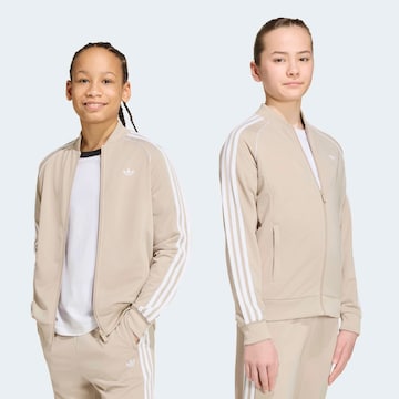 ADIDAS ORIGINALS - Casaco em moletão 'SST Track' em bege