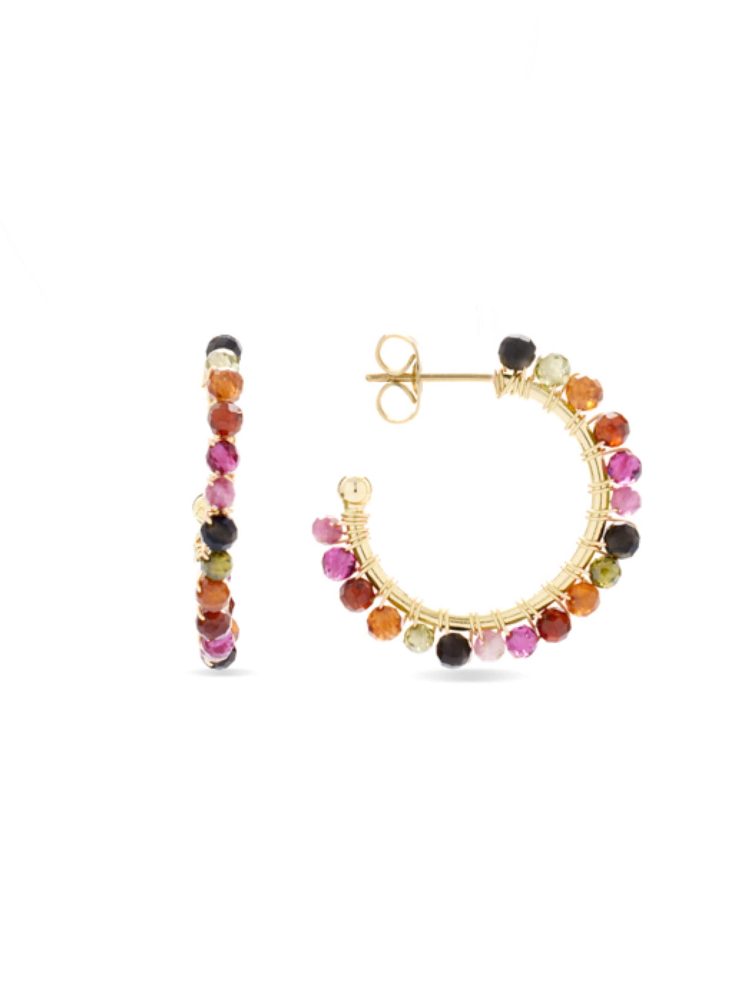 Luxenter Ohrringe 'Aiel' in Mischfarben: Vorderseite