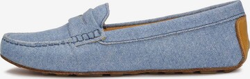 Kazar Moccasins in Blue: front