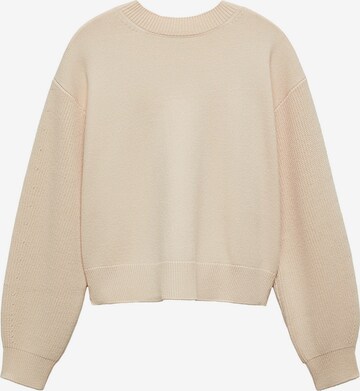 MANGO Pullover 'NORA' in Beige: predná strana