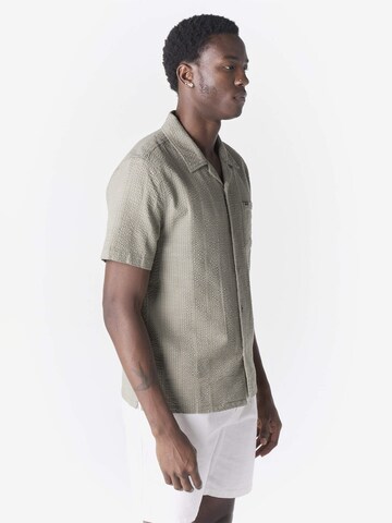 KOROSHI Rovný strih Košeľa - Zelená