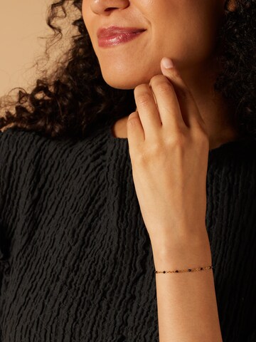 Lucardi Armband 'Selene' in Goud: voorkant