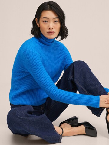 MANGO Sweater 'Canoli' in Blue