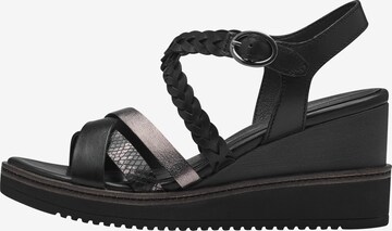 TAMARIS Sandalen met riem in Zwart