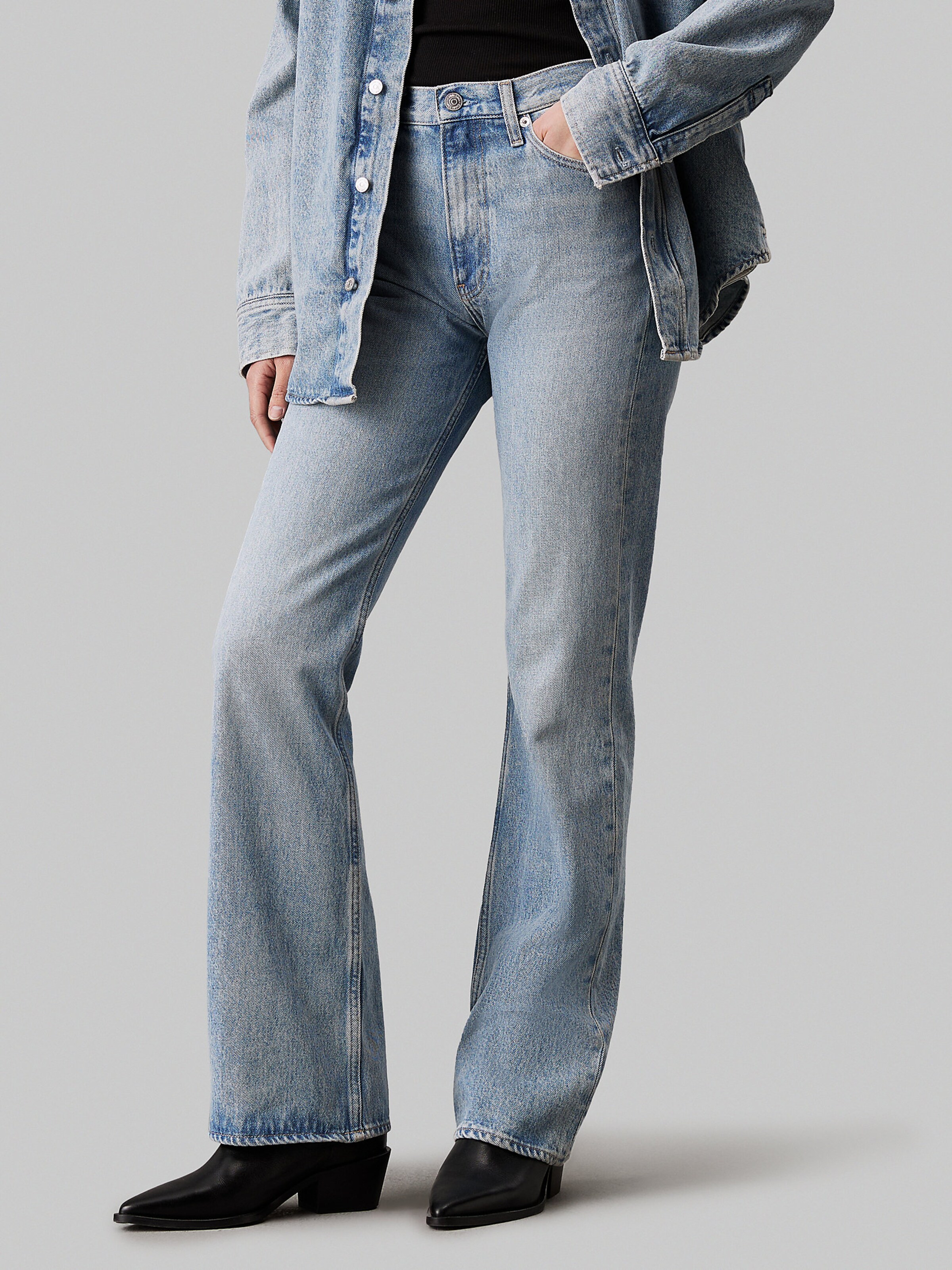Calvin Klein Jeans Boot cut Jeans Authentic in Light Blue ABOUT YOU