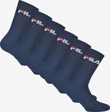FILA Socks in Blue: front