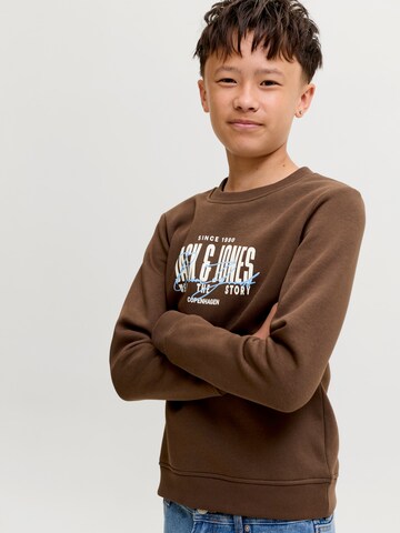 Jack & Jones Junior Mikina 'JJAERO' - Hnedá