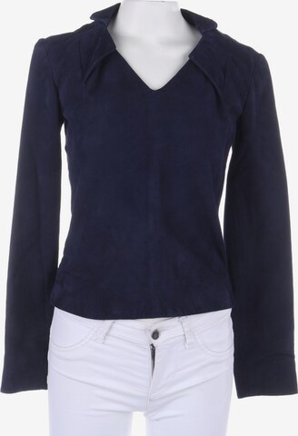 Maisonnoée Ledershirt XS in Blau: predná strana