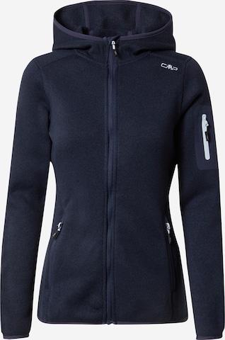 CMP Functionele fleece jas in Blauw: voorkant