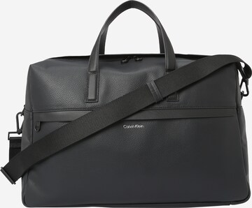 Borsa weekend 'Must' di Calvin Klein in nero: frontale