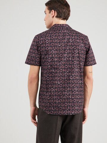 HUGO Regular fit Overhemd 'Ellino' in Bruin