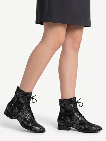 Maciejka Lace-Up Ankle Boots in Grey: front