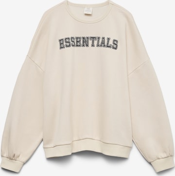 Sweat-shirt 'VMEline' VERO MODA en beige : devant