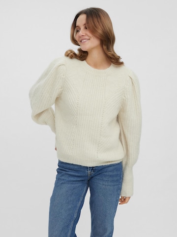 VERO MODA Sweater 'Pekan' in Beige: front