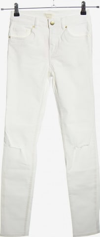 H&M Skinny Jeans 25-26 in Weiß: predná strana
