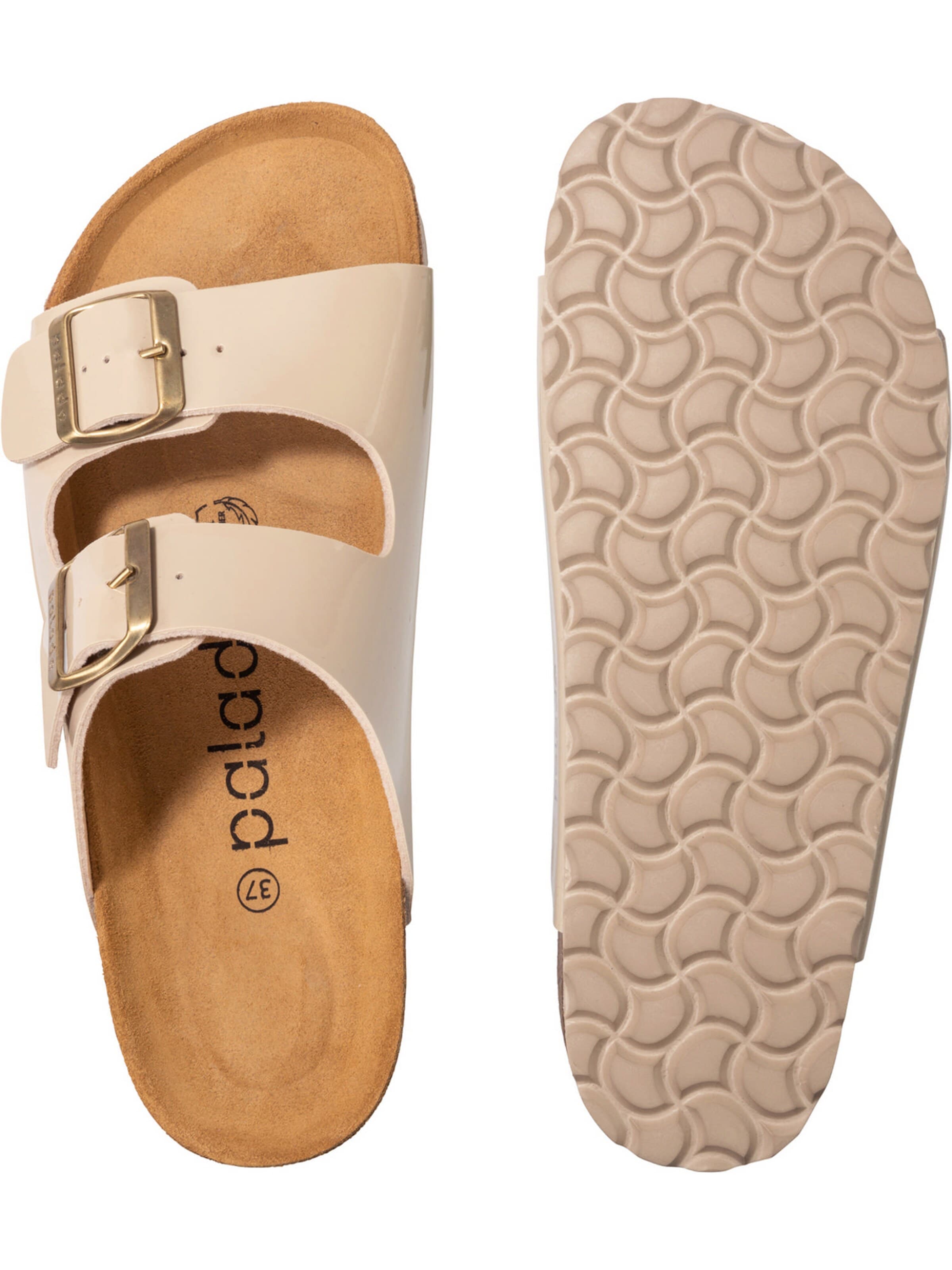 Palado Pantolette 'Palado Korfu Lack'‌‌‌‌‌‌‌ in Beige