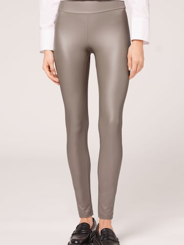 CALZEDONIA Skinny Leggings in Beige: predná strana